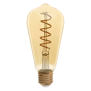 Spiral soft led filament bulb ST57